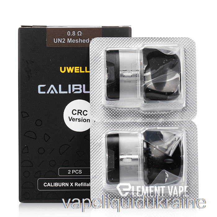 Vape Liquid Ukraine Uwell Caliburn X Replacement Pods 3mL Pod + 0.8ohm Coil